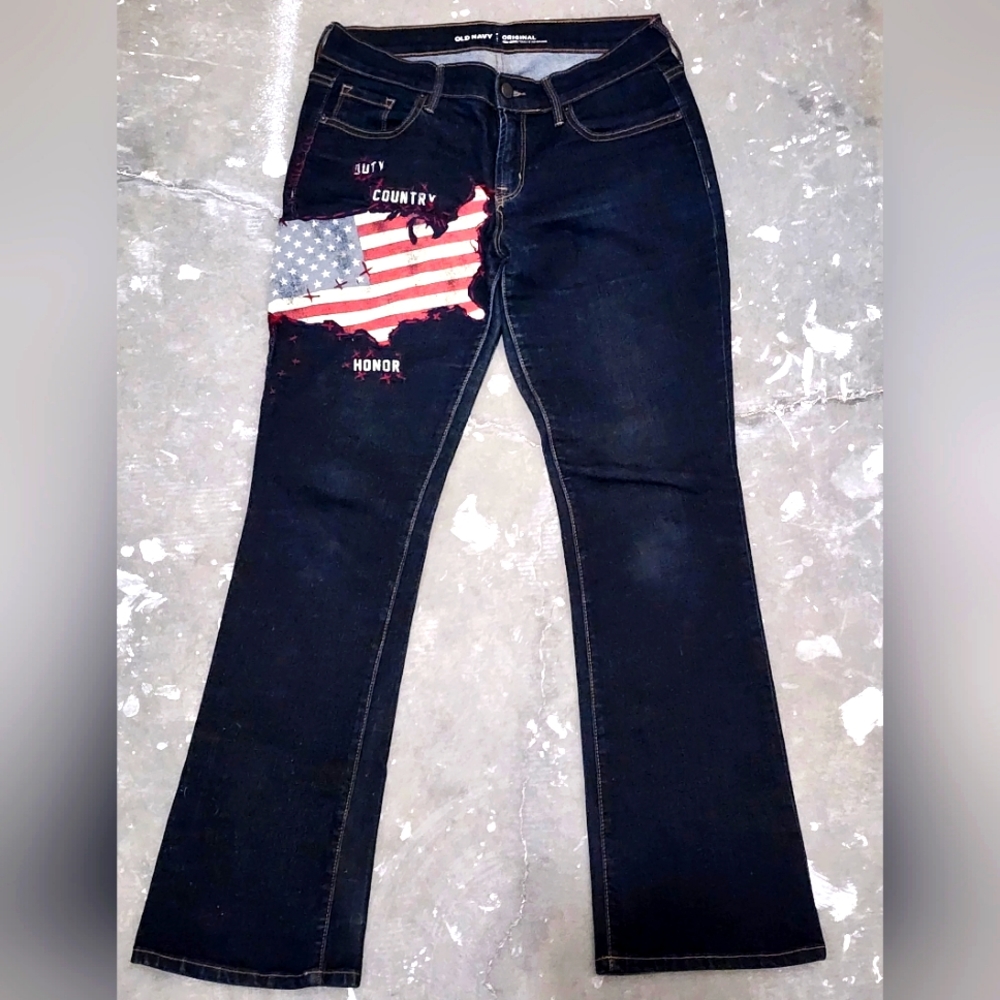 Usa Patch Jeans - image 1